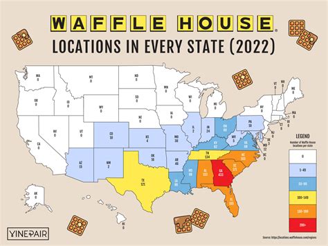 How many waffle houses are there - 14 Waffle House Locations in Maryland (MD, US) Find a Waffle House near you or see all Waffle House locations. View the Waffle House menu, read Waffle House reviews, and get Waffle House hours and directions. 